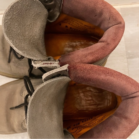 Timberland premium classic combat hiking taupe suede boots size 8 - Picture 4 of 8